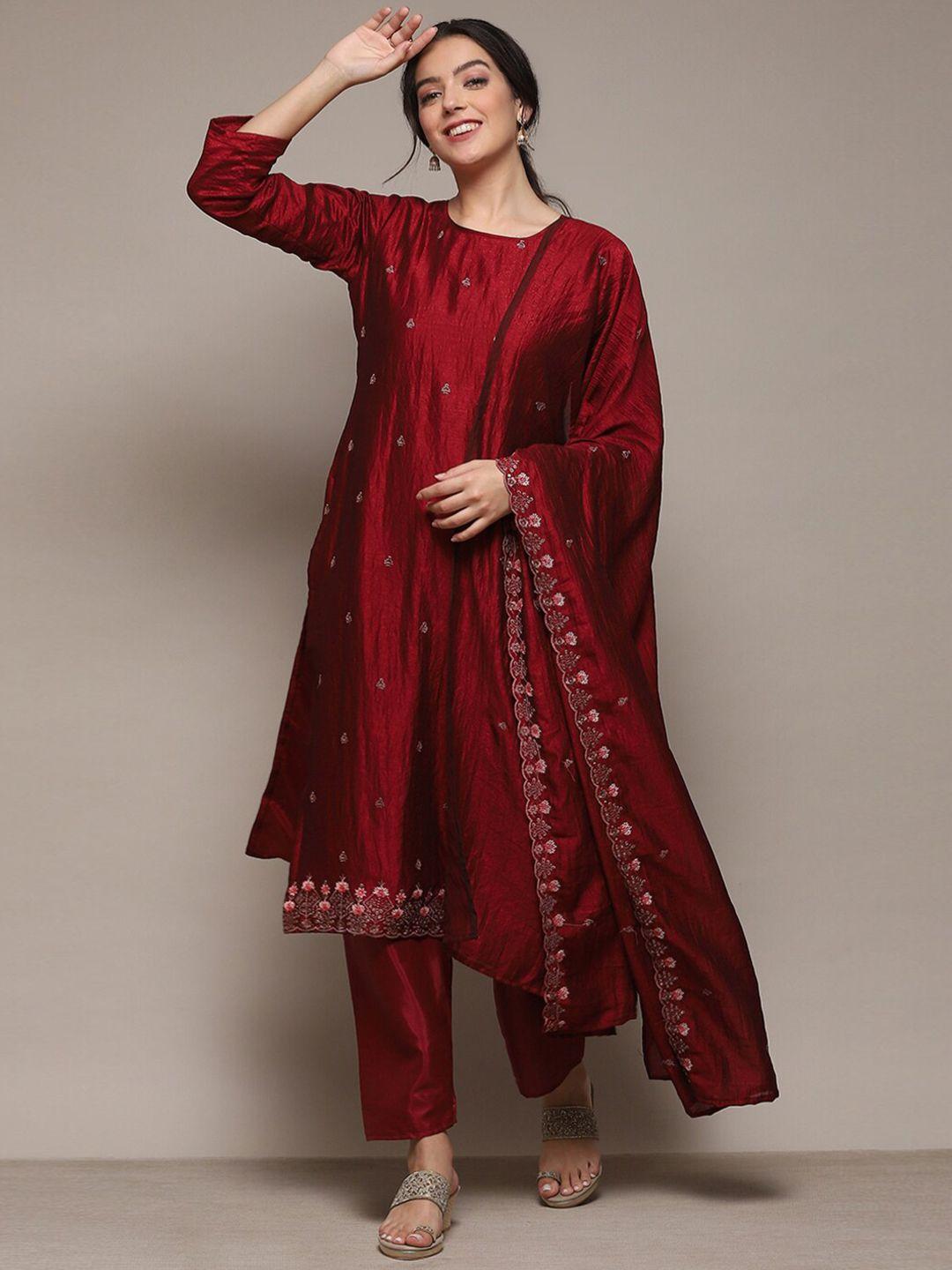 biba-ethnic-motif-embroidered-unstitched-dress-material