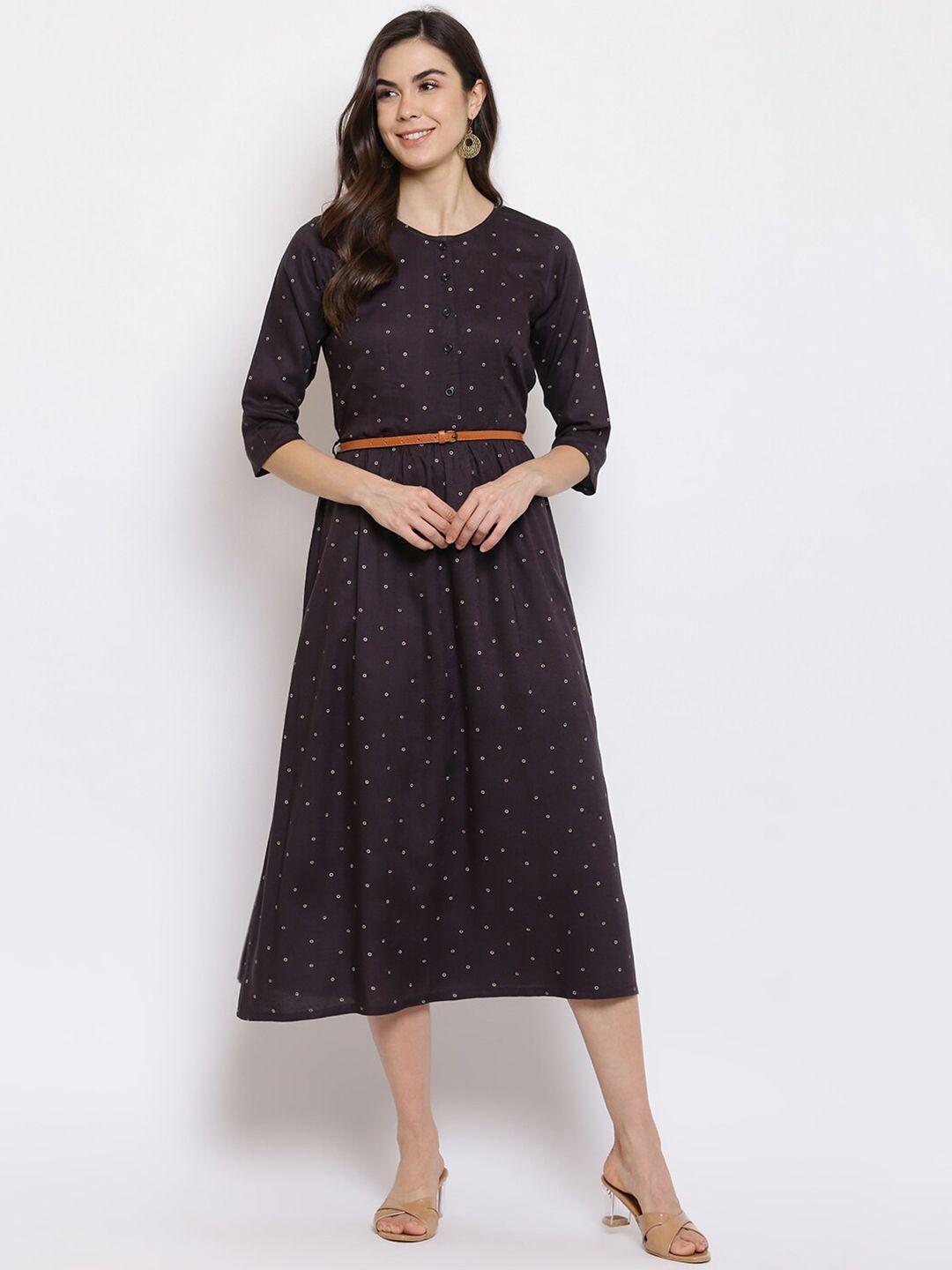 dressberry-charcoal-geometric-printed-a-line-midi-dress