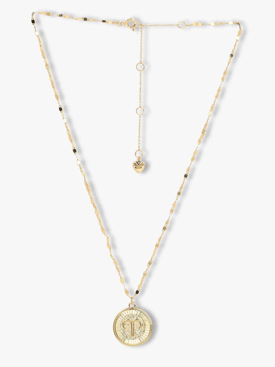 aldo-gold-plated-chain-with-pendant