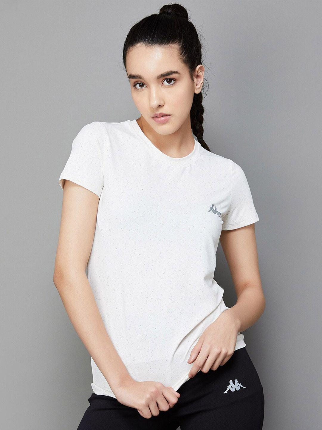 kappa-women-off-white-t-shirt