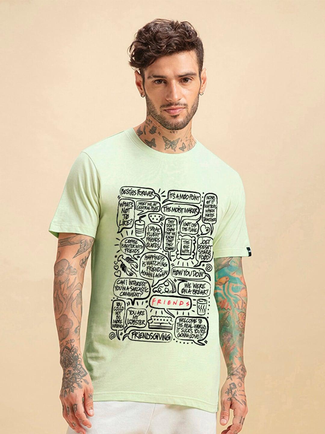 bewakoof-official-friends-merchandise-graphic-printed-cotton-t-shirt