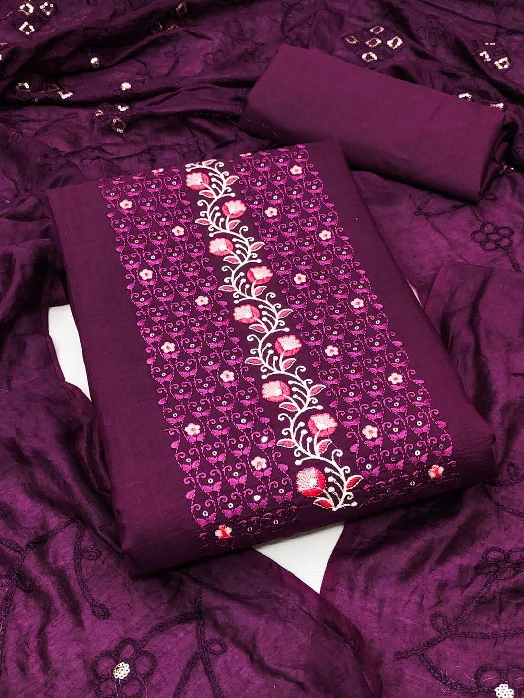 kalini-purple-&-purple-embroidered-unstitched-dress-material
