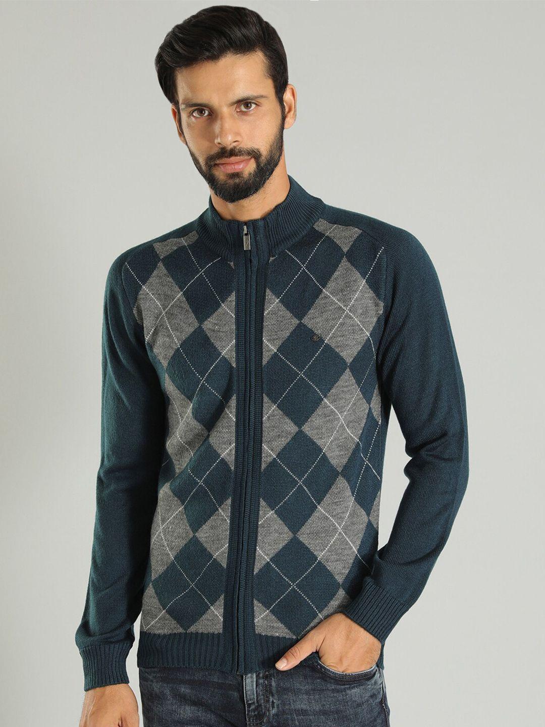 indian-terrain-checked-acrylic-cardigan-sweater