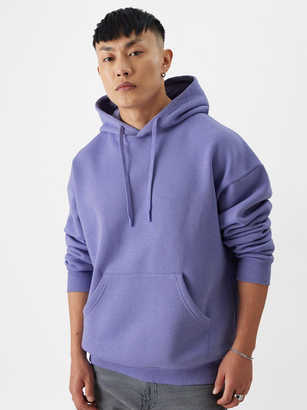 the-souled-store-lavender-hooded-long-sleeves-pullover