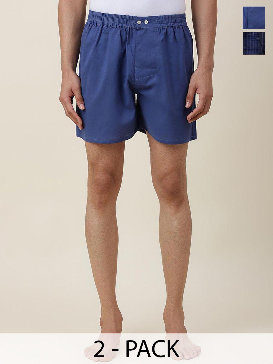 fabindia-men-pack-of-2-mid-rise-above-knee-cotton-shorts