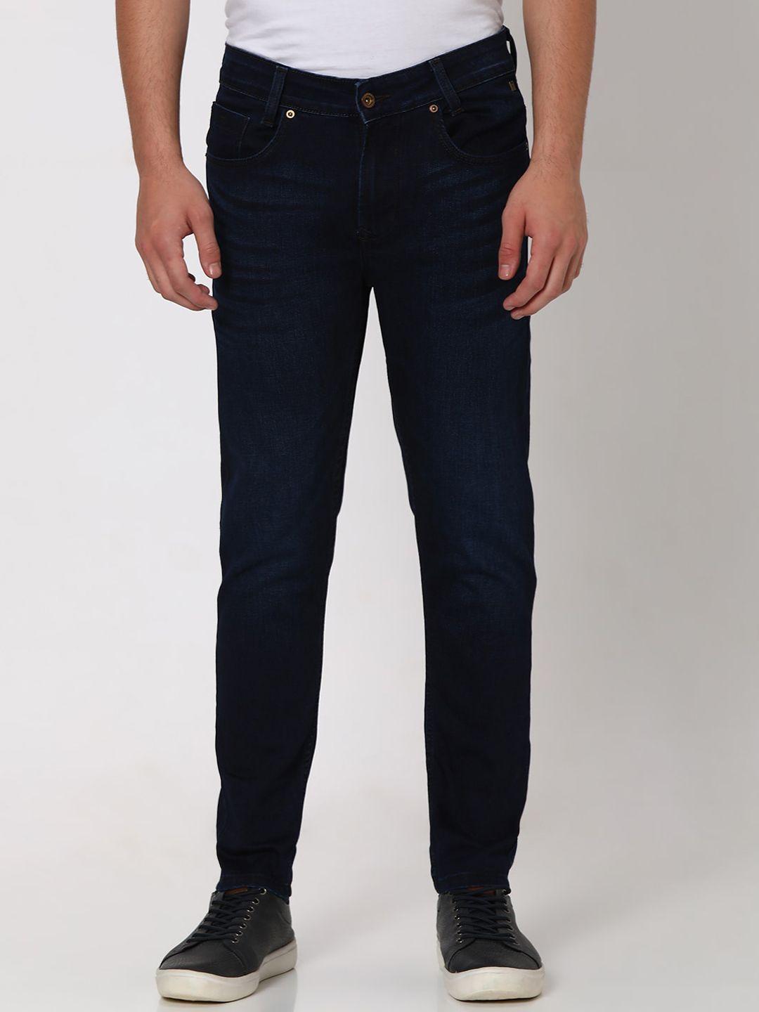 mufti-men-navy-blue-slim-fit-stretchable-jeans