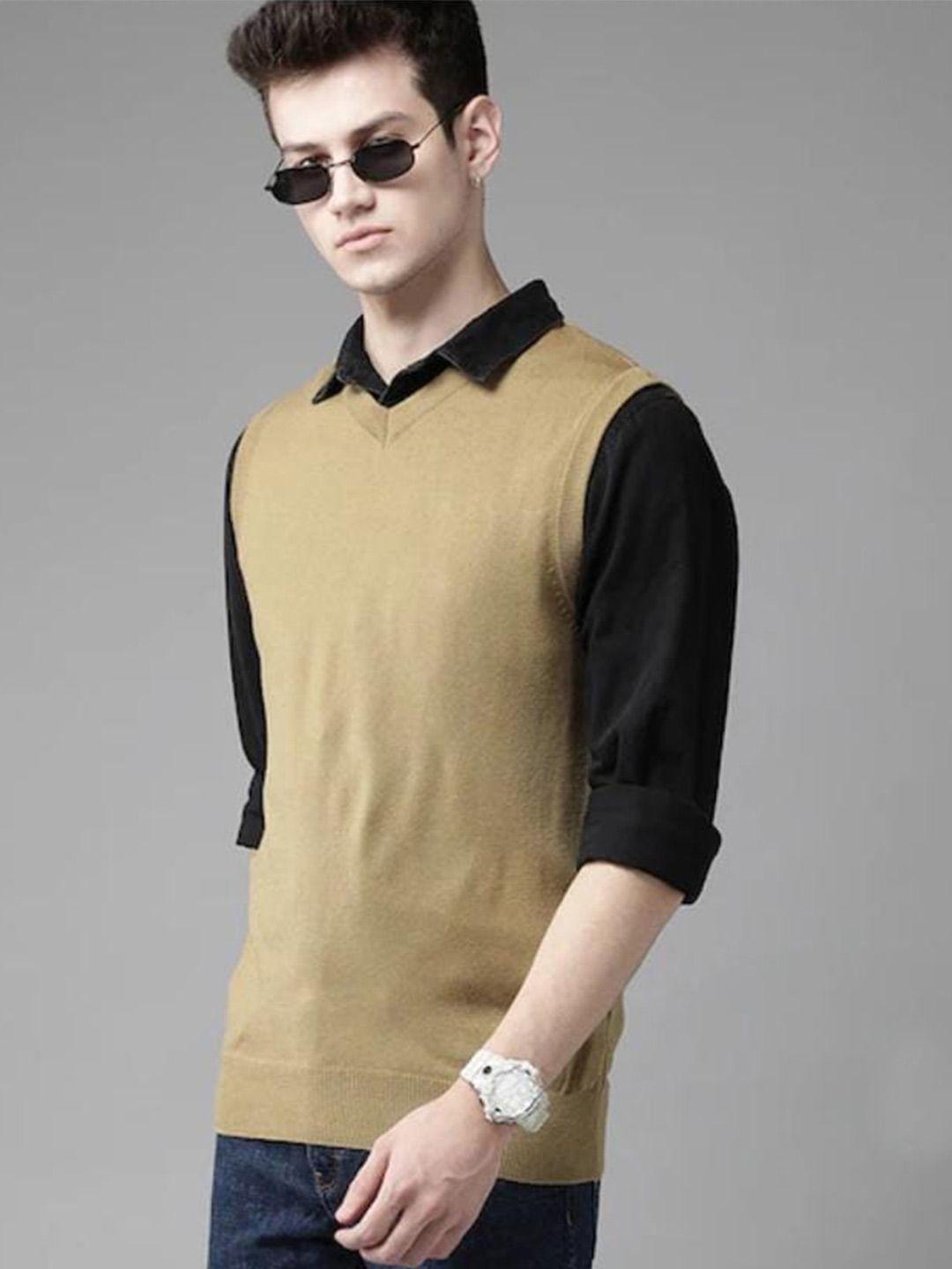 the-roadster-lifestyle-co.-beige-sleeveless-acrylic-sweater-vest