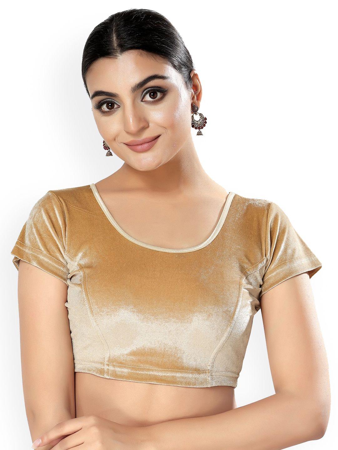 salwar-studio-velvet-stretchable-saree-blouse