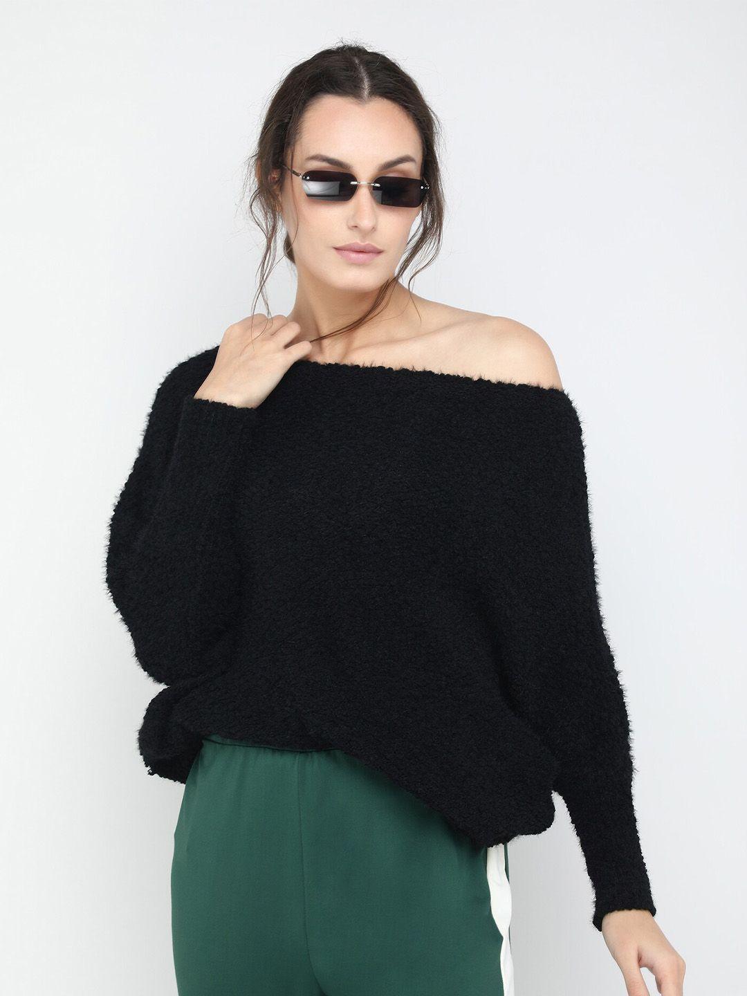 lulu-&-sky-boucle-off-shoulder-pullover-sweater