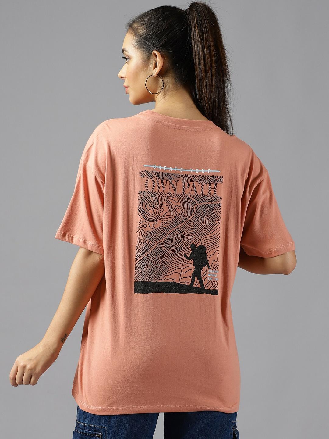 the-roadster-lifestyle-co.-coral-printed-pure-cotton-oversized-t-shirt
