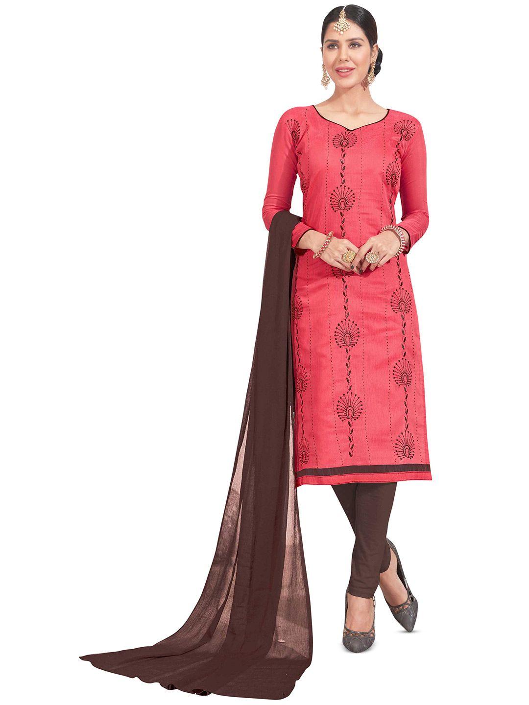 manvaa-peach-coloured-embroidered-unstitched-dress-material