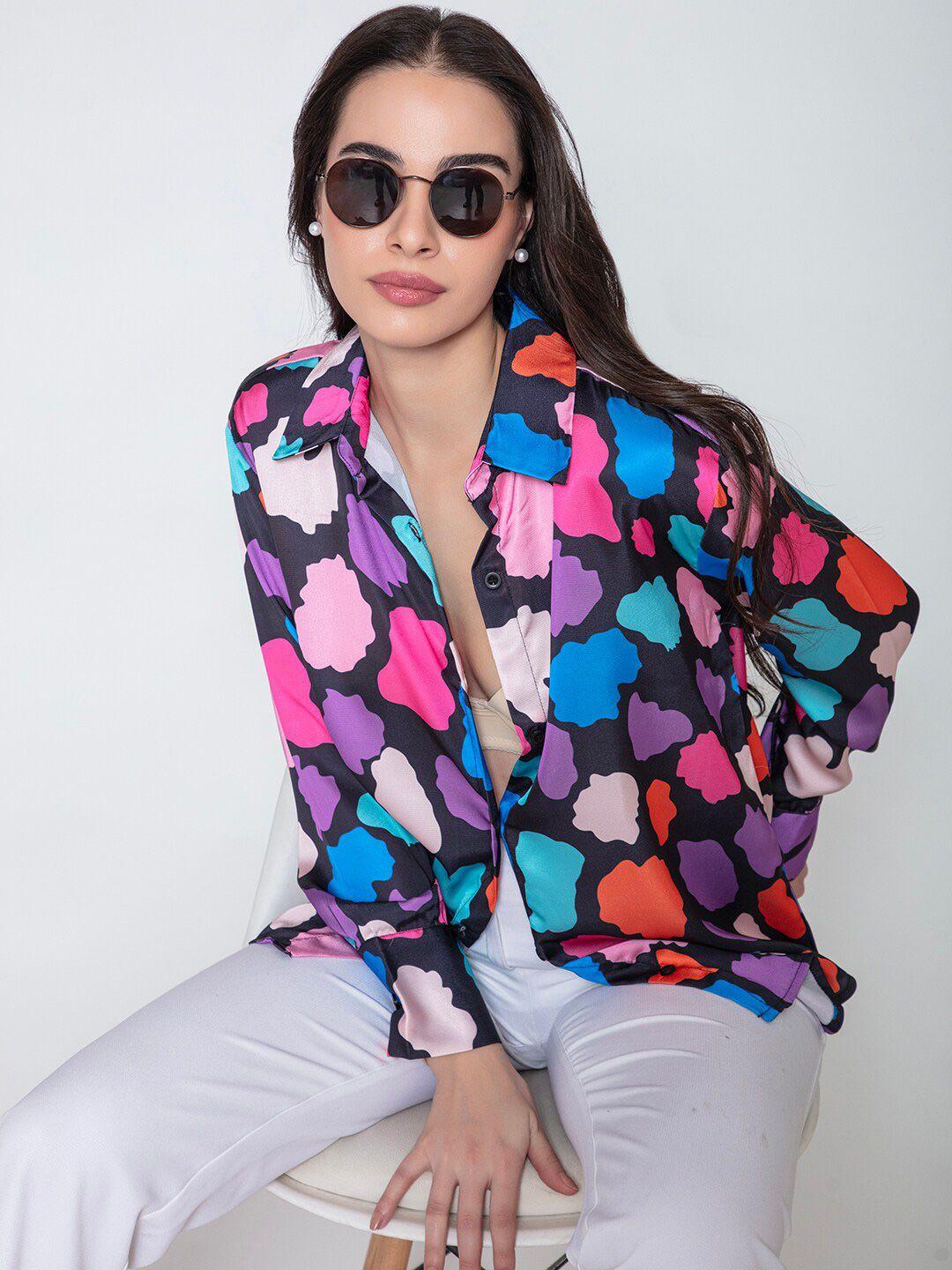 lounge-dreams-women-multicoloured-comfort-opaque-printed-casual-shirt