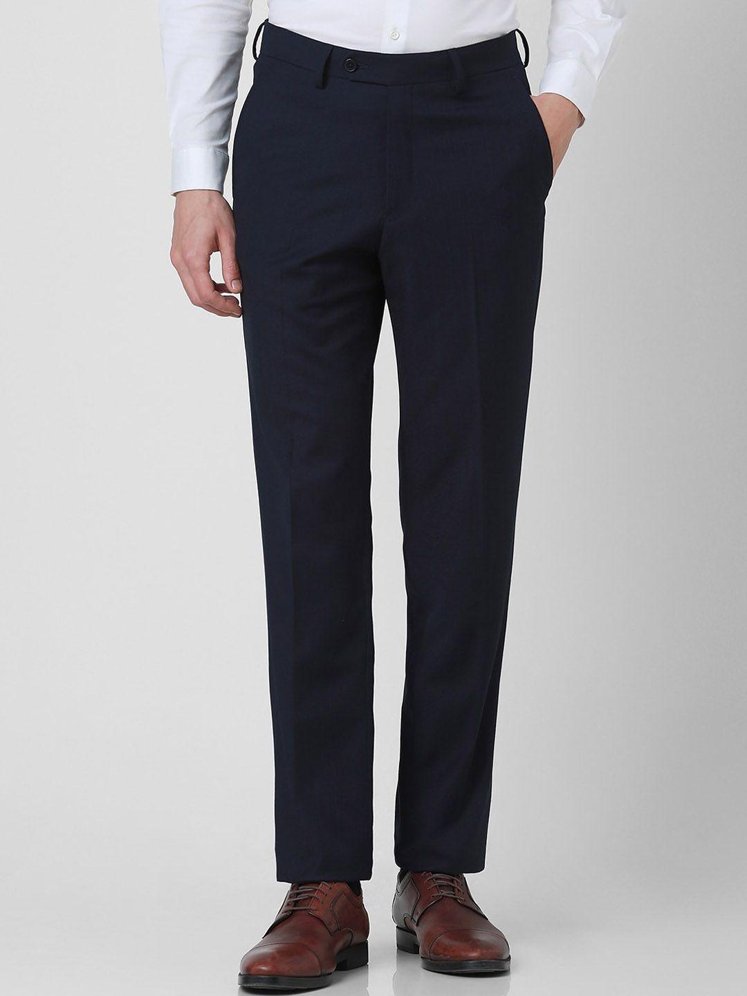 van-heusen-men-textured-mid-rise-formal-trousers