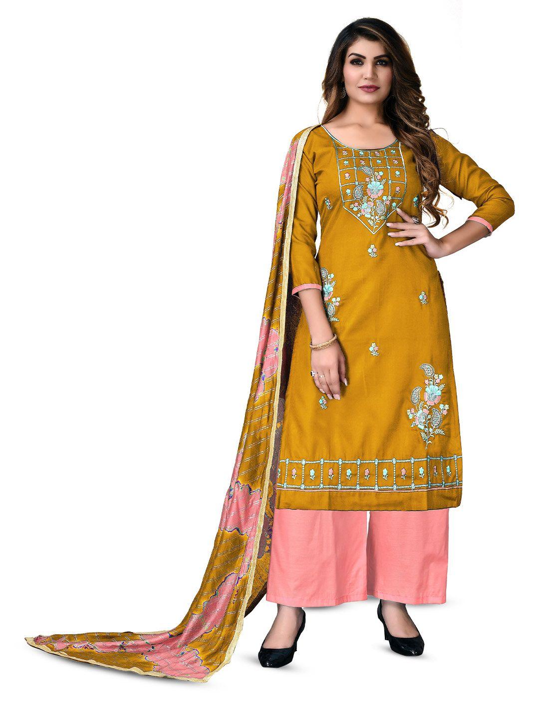 manvaa-floral-embroidered-pure-cotton-unstitched-dress-material
