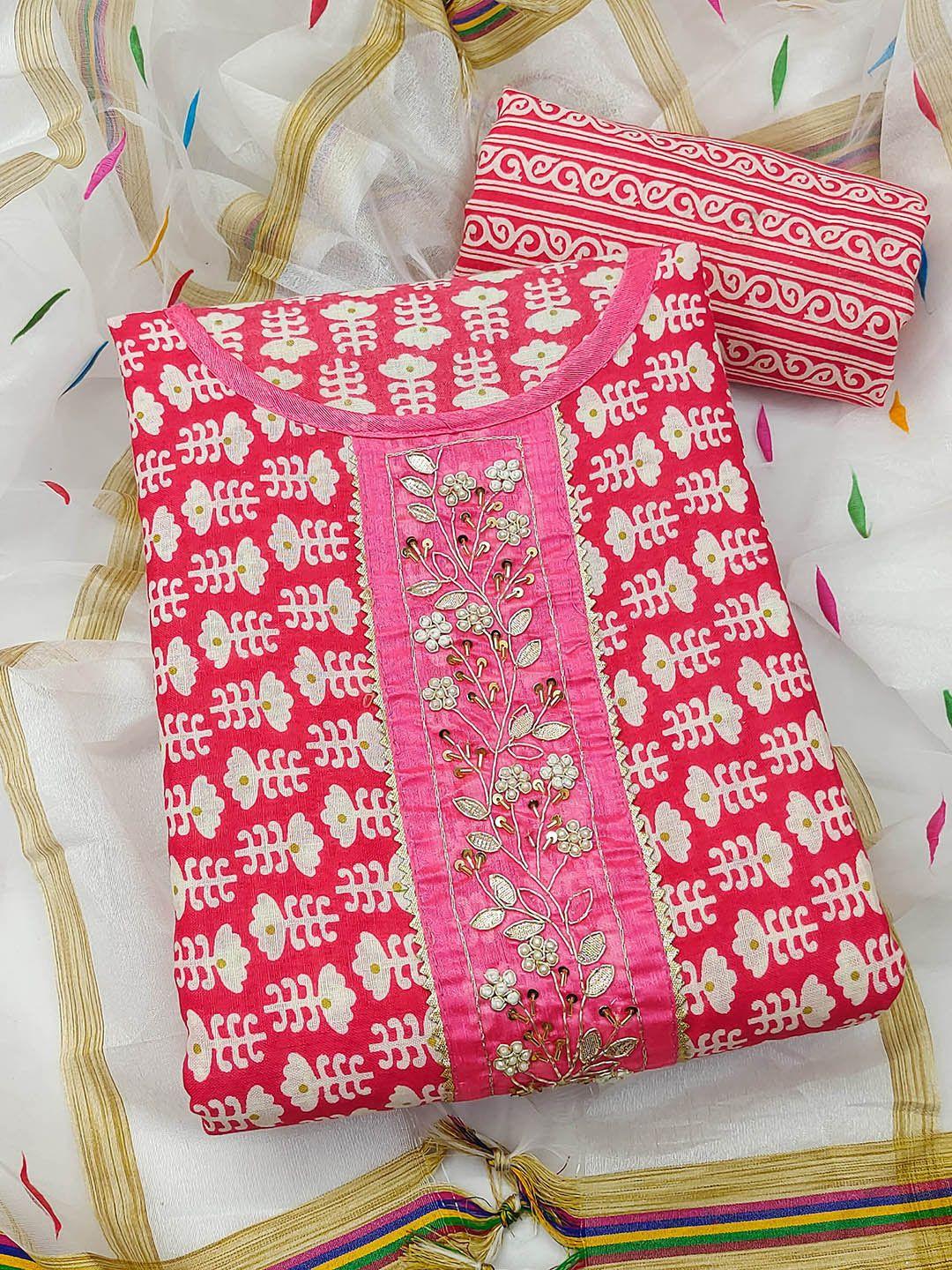 manvaa-pink-printed-pure-cotton-unstitched-dress-material