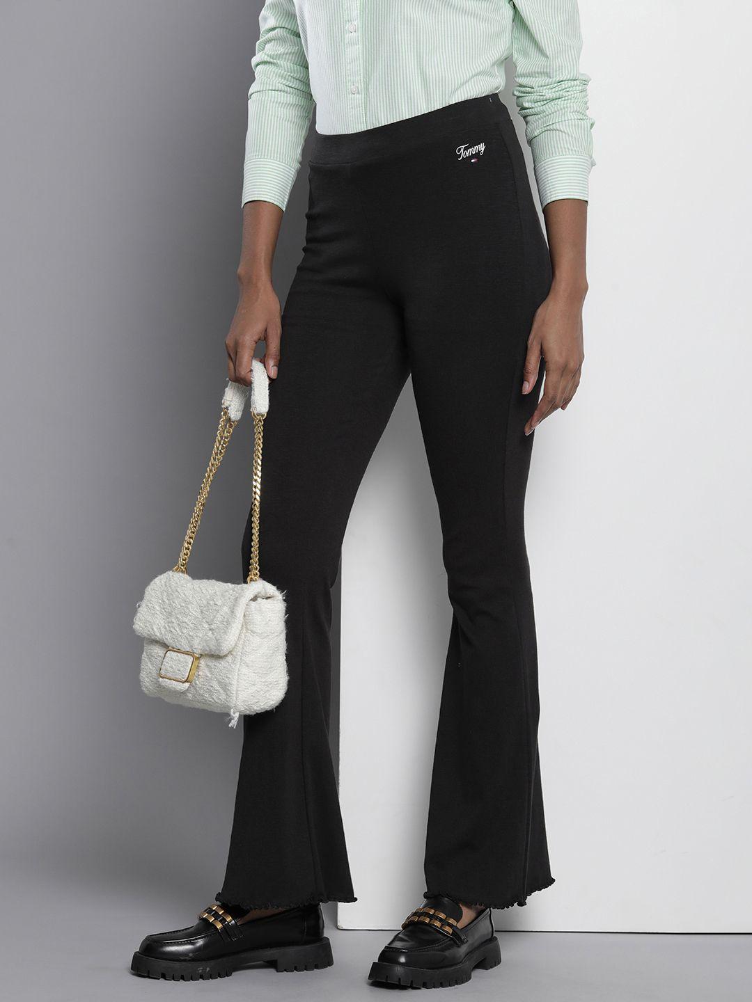 tommy-hilfiger-women-solid-slim-fit-knitted-trousers