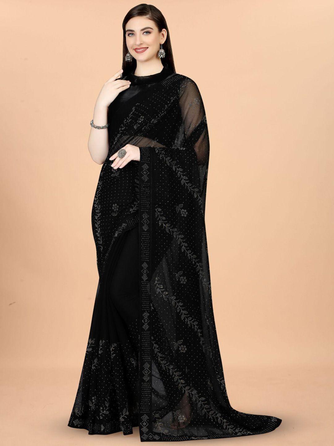 zeepkart-embellished-woven-design-floral-silk-blend-saree
