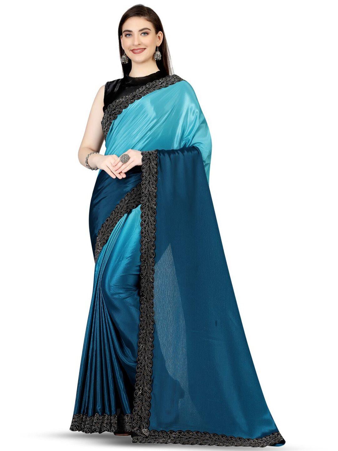 zeepkart-stones-embellished-border-colourblocked-saree