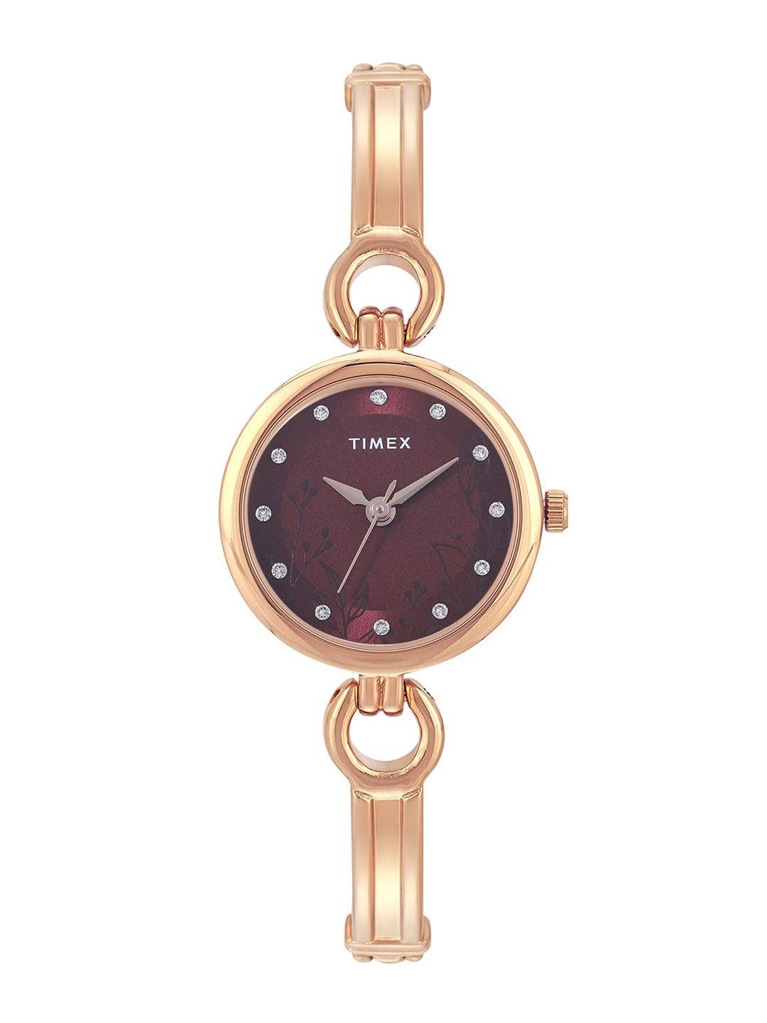 timex-brass-dial-&-rose-gold-toned-bracelet-style-straps-analogue-watch-twel11437