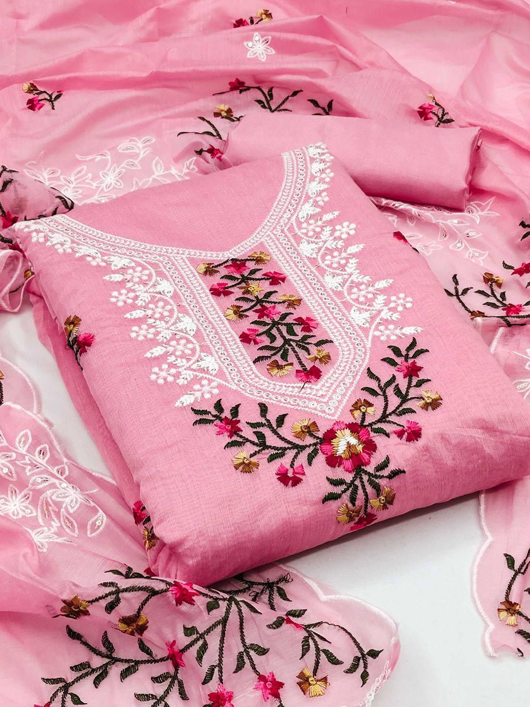 panzora-pink-embroidered-art-silk-unstitched-dress-material