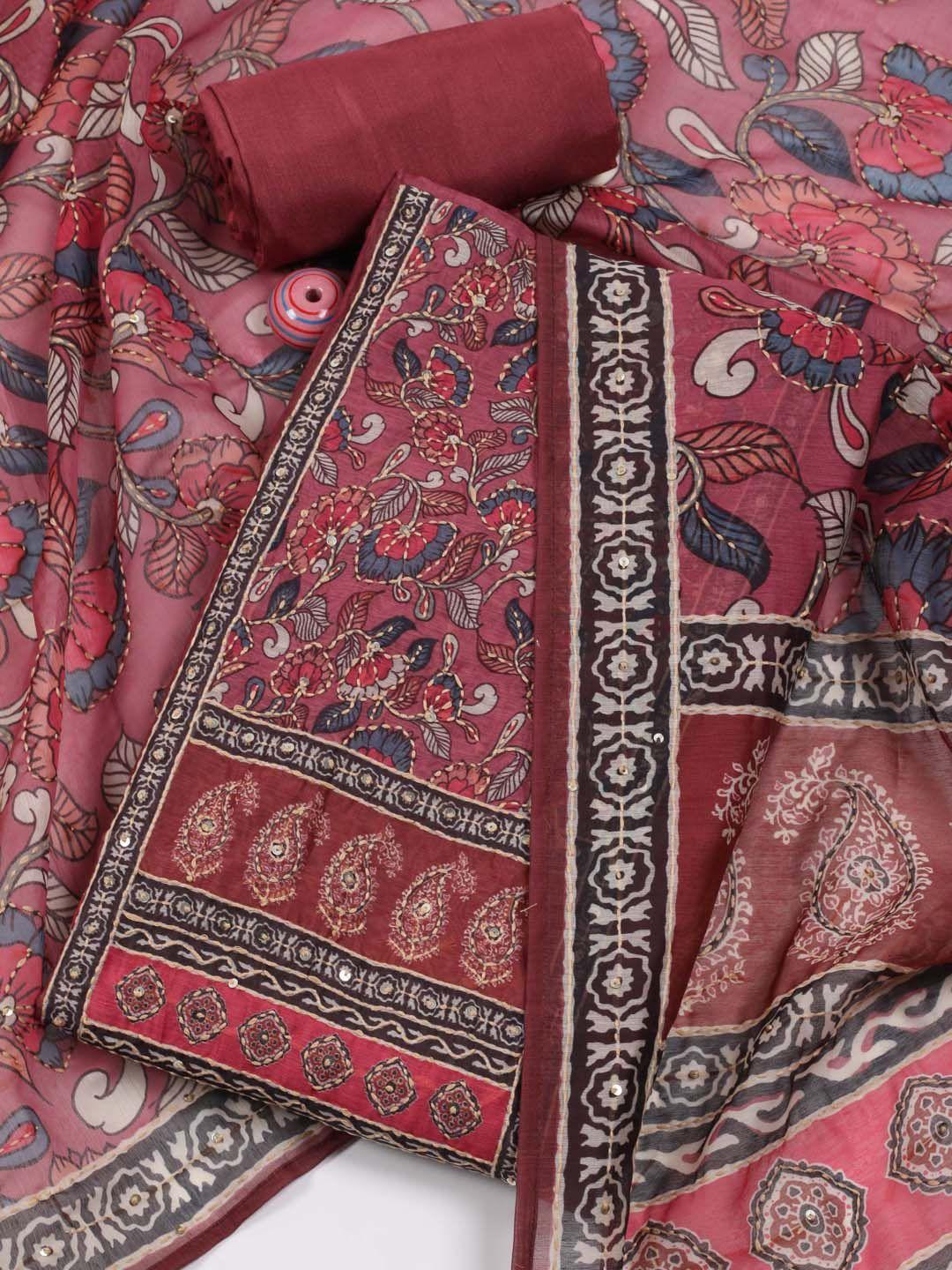 meena-bazaar-pink-printed-art-silk-unstitched-dress-material