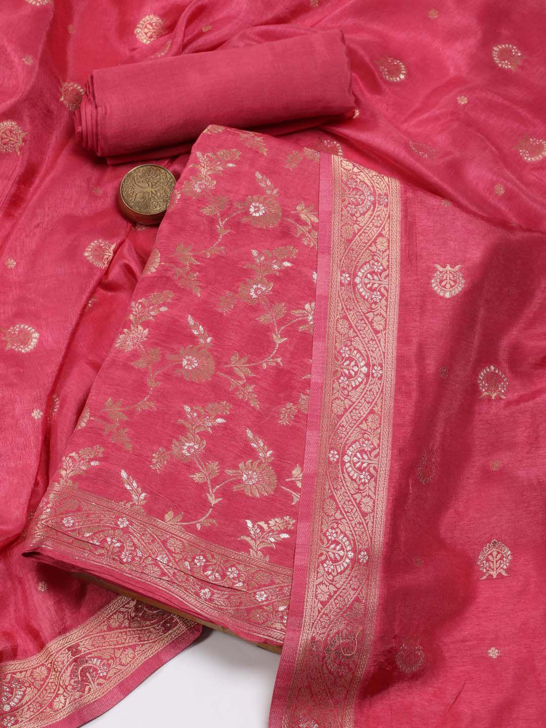 meena-bazaar-pink-art-silk-unstitched-dress-material