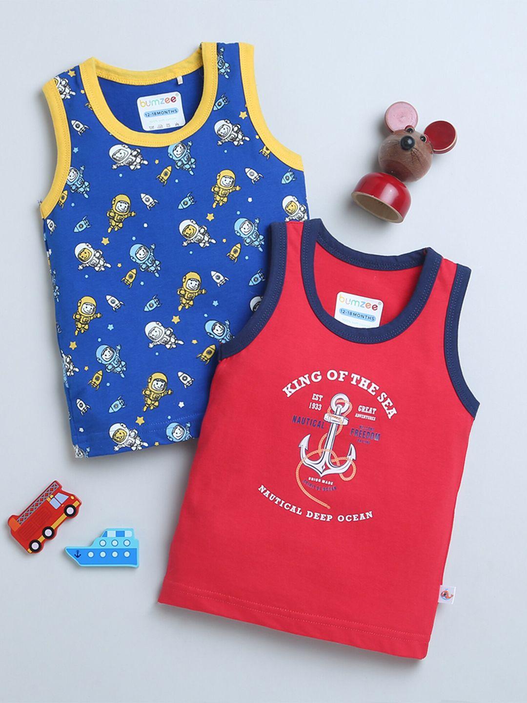 bumzee-infants-boys-pack-of-2-printed-pure-cotton-vests-peb8892