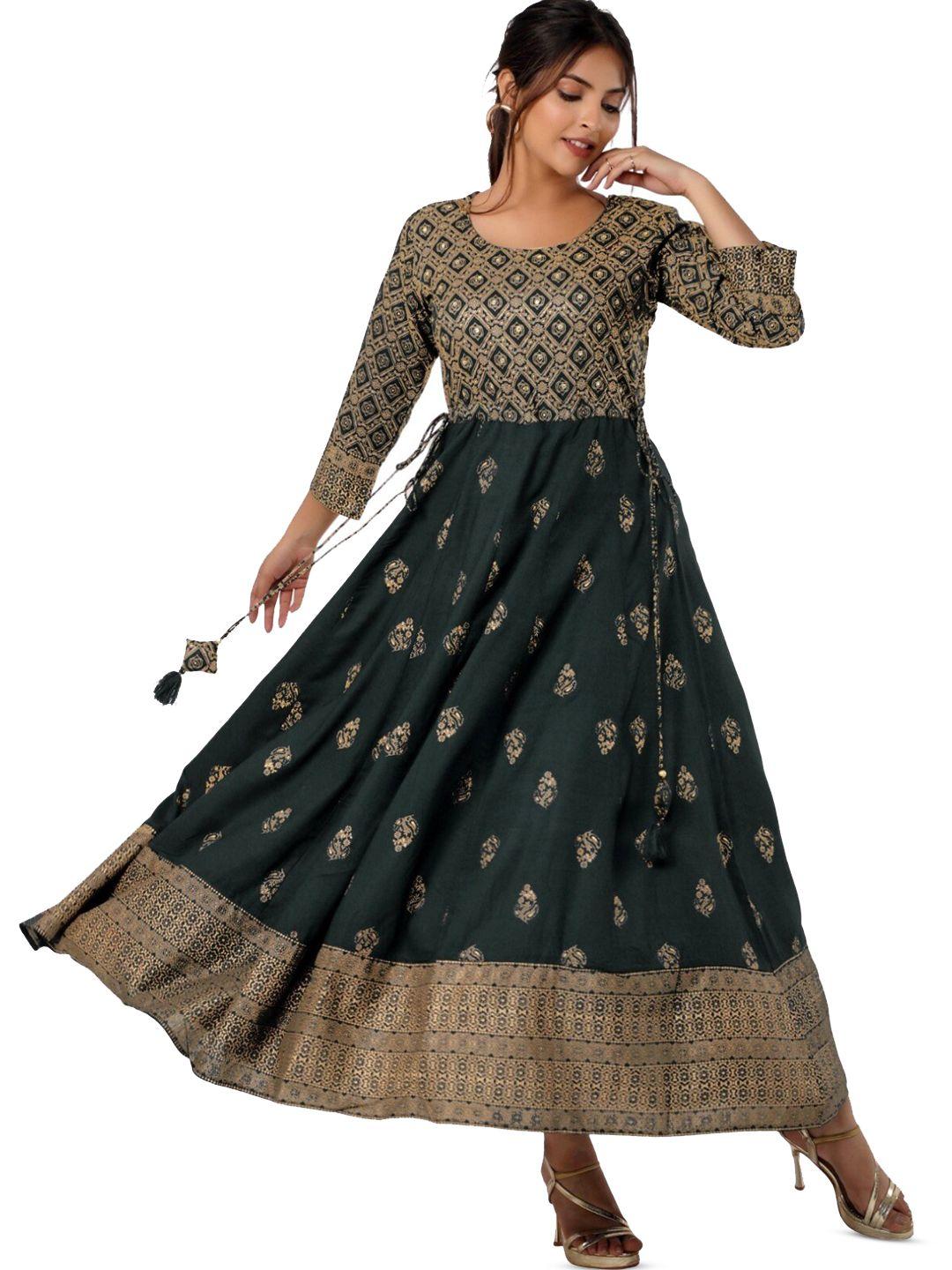 baesd-ethnic-motifs-print-pleated-a-line-maxi-dress