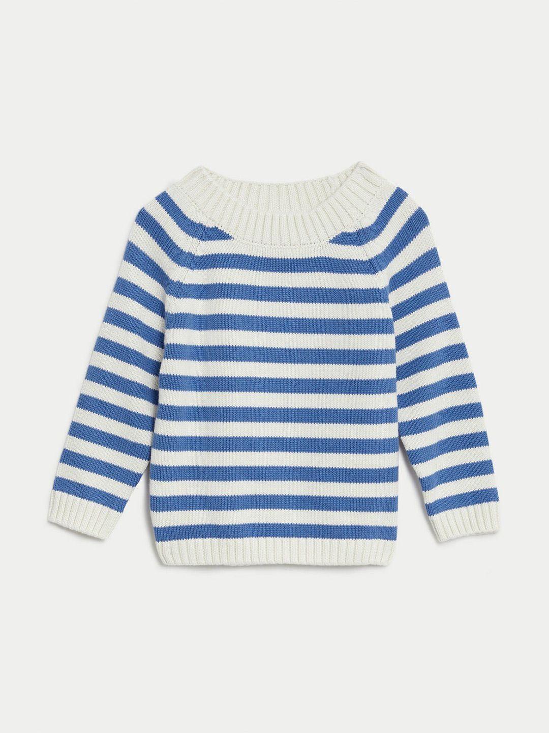 marks-&-spencer-boys-striped-pure-cotton-pullover-sweater