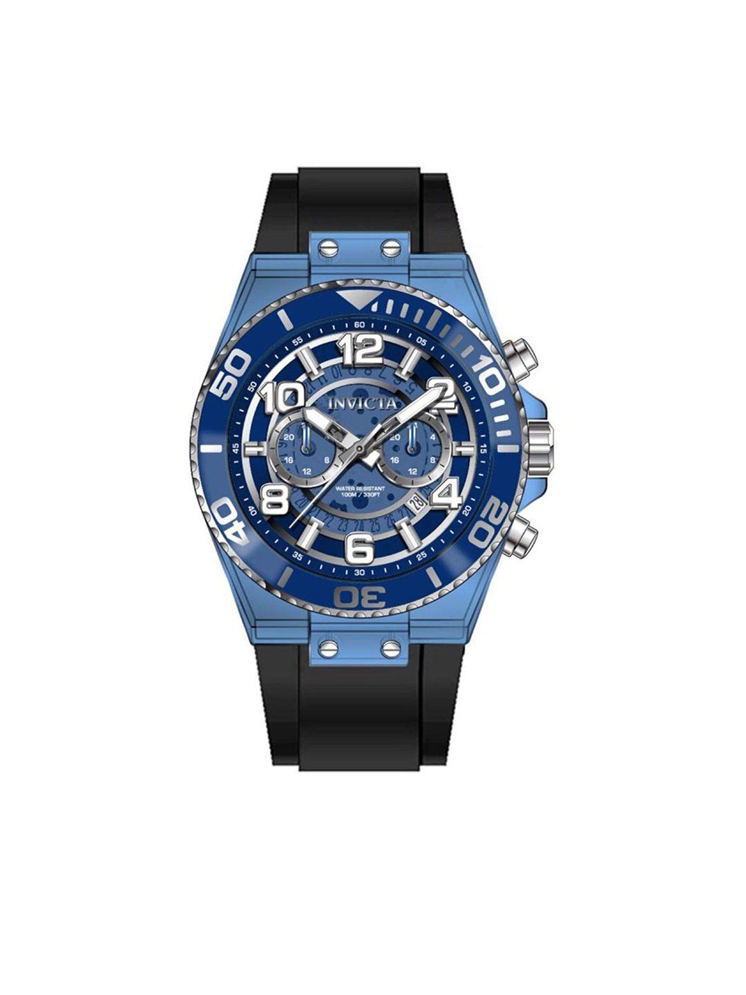 invicta-men-blue-dial-&-black-wrap-around-straps-analogue-watch-44372