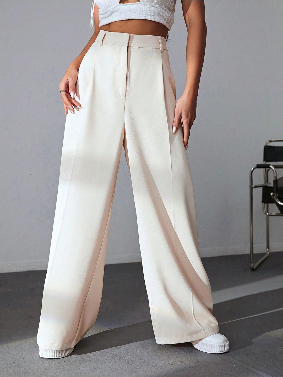 aahwan-women-loose-fit-high-rise-plain-parallel-trousers