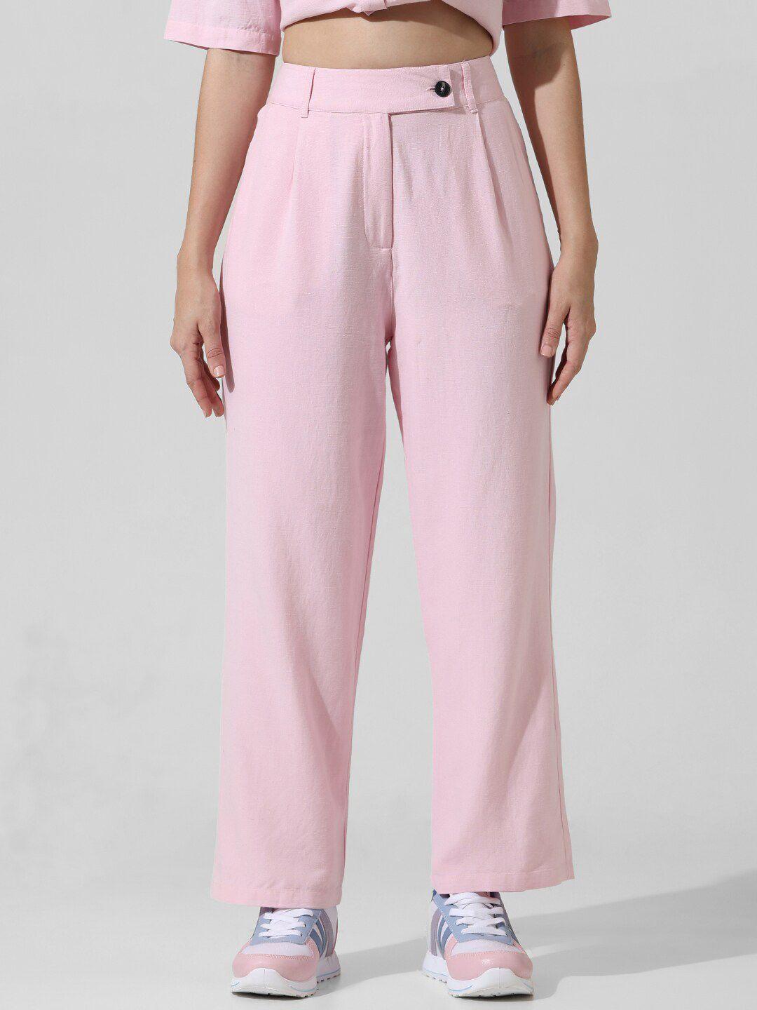 only-women-high-rise-pleated-culottes-trousers
