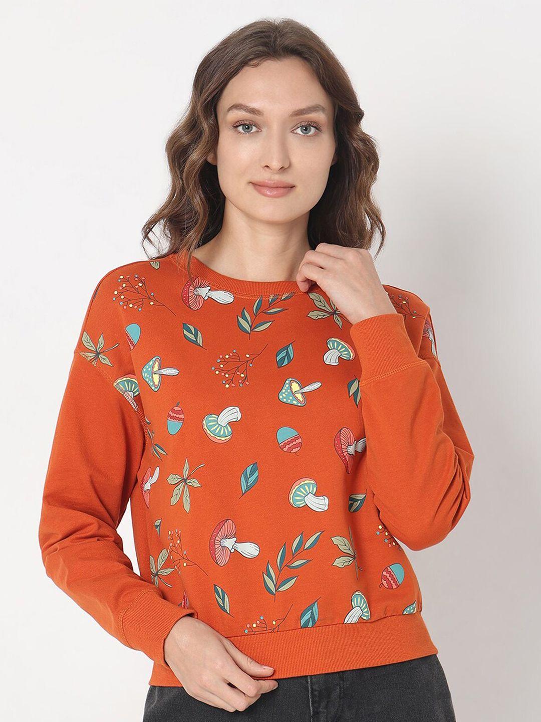 vero-moda-floral-printed-pure-cotton-pullover-sweatshirt