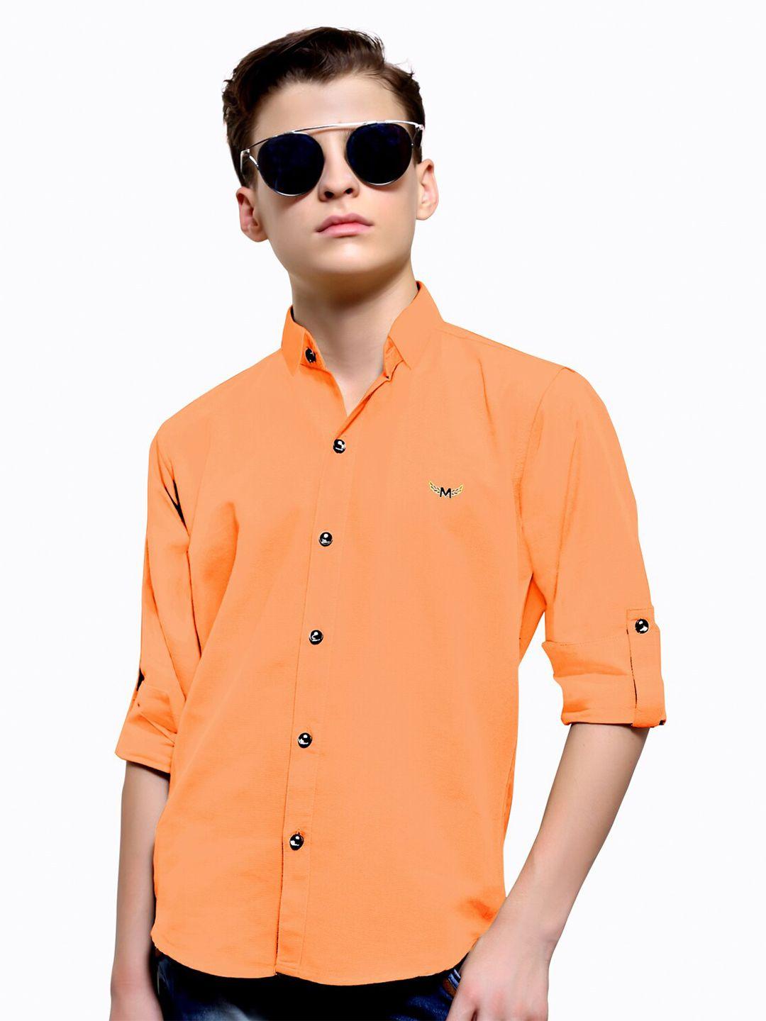 baesd-boys-classic-roll-up-sleeves-cotton-casual-shirt