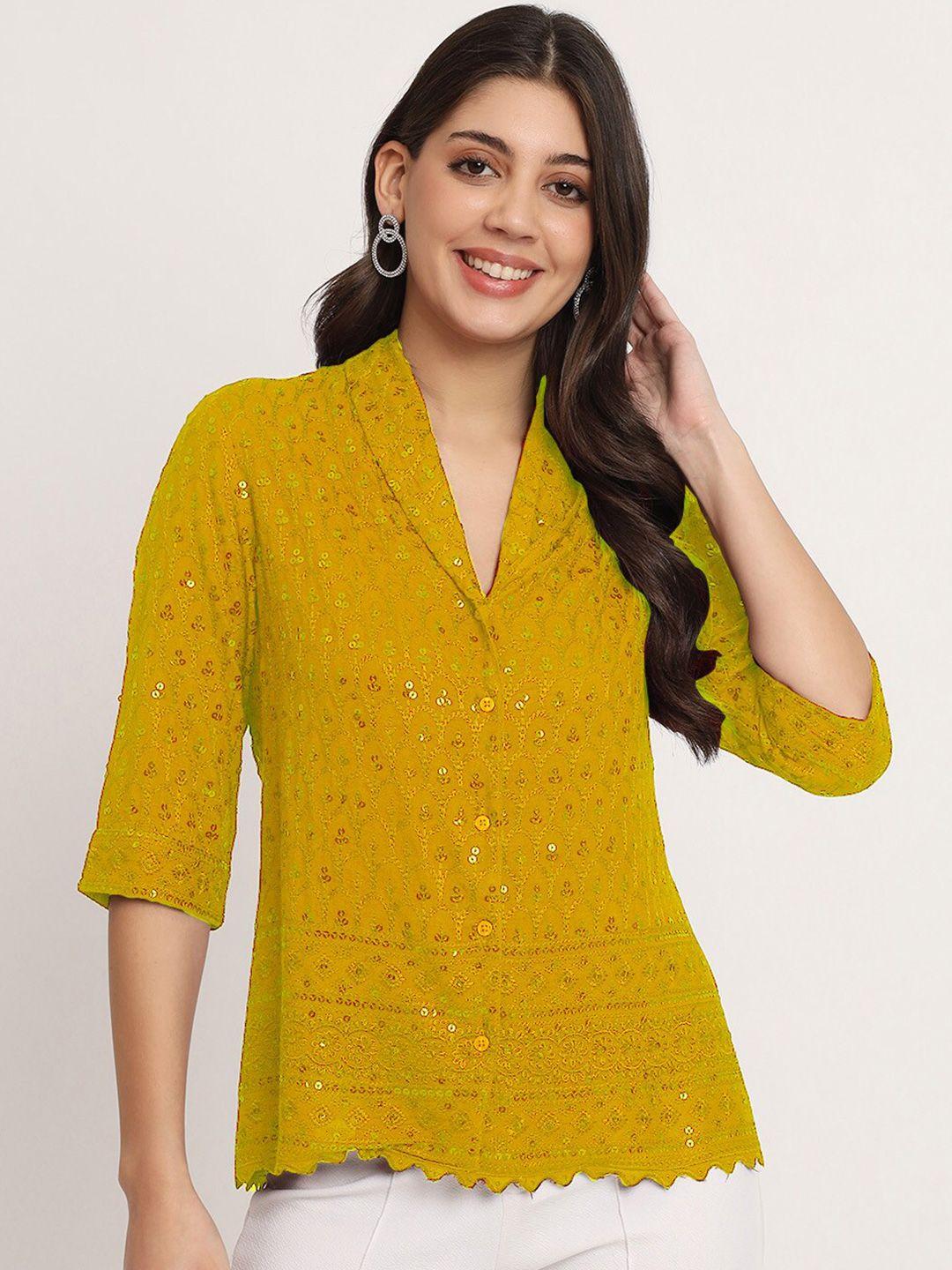 angloindu-notched-collar-high-low-embroidered-sequined-casual-pure-cotton-shirt