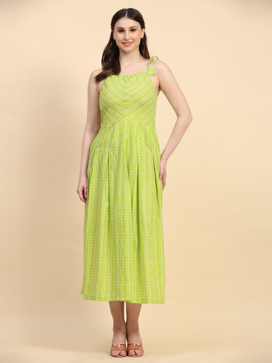 hello-design-ethnic-motif-printed-fit-&-flare-midi-dress