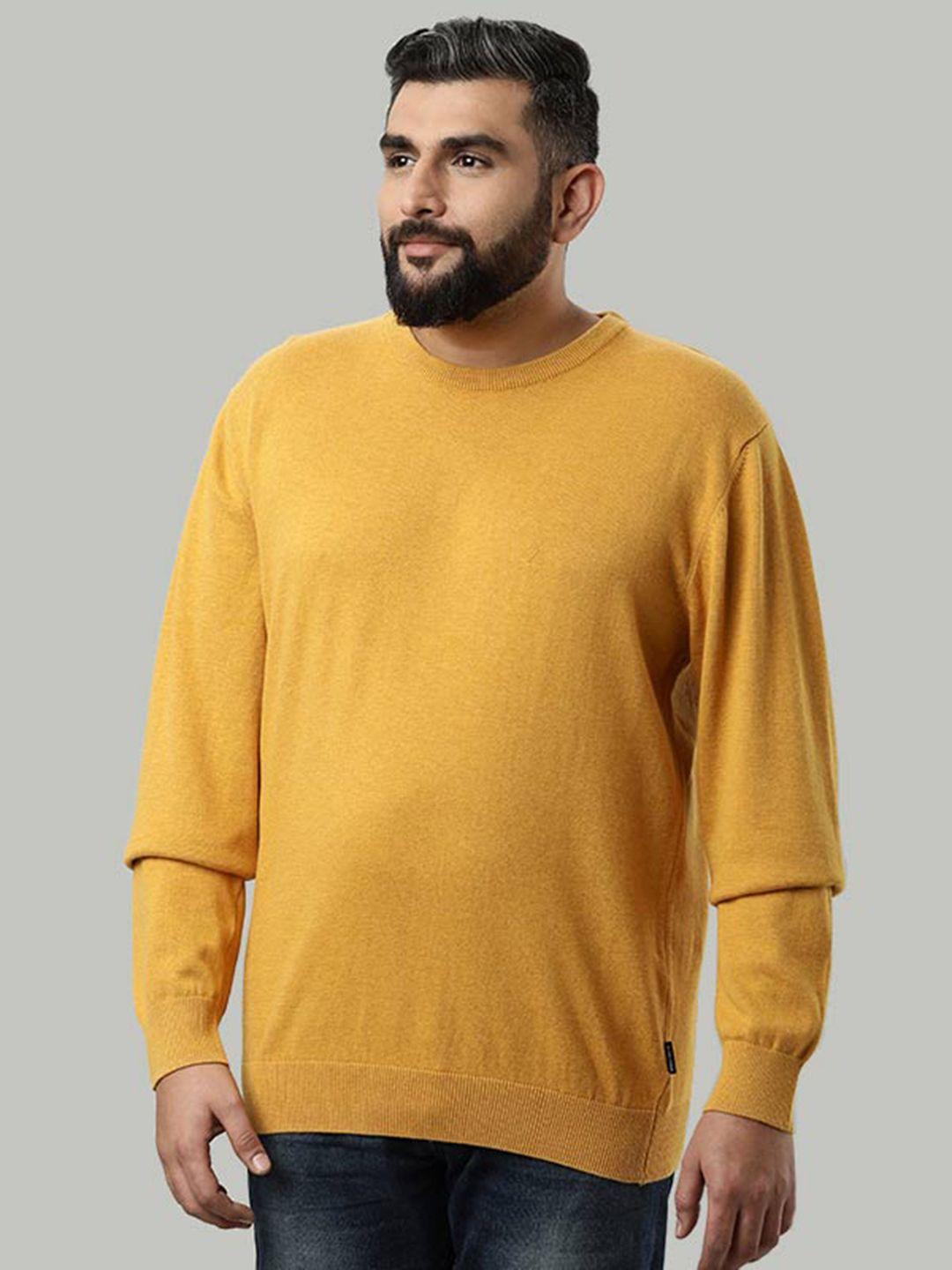 indian-terrain-plus-size-v-neck-pullover-sweater