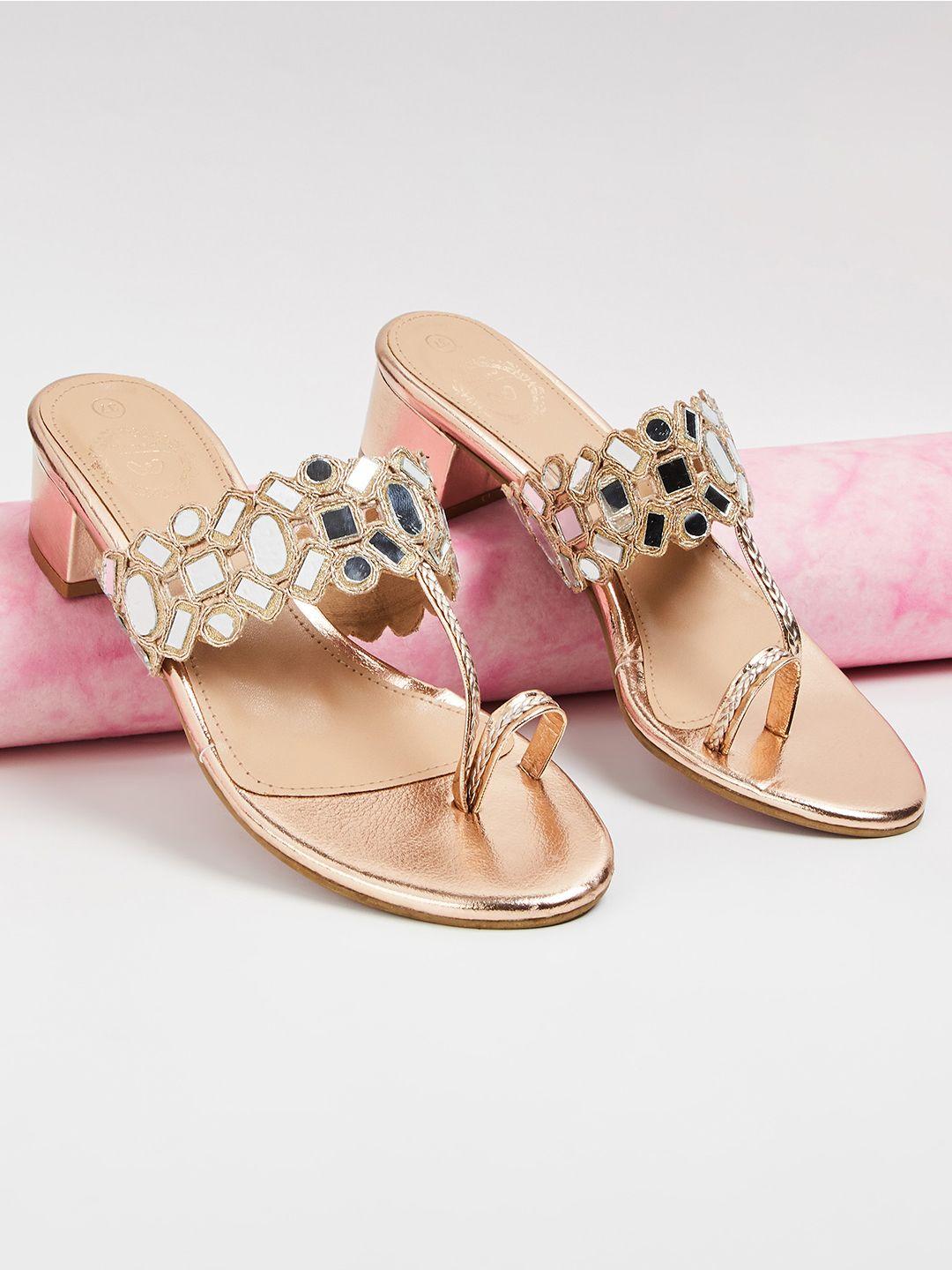melange-by-lifestyle-embellished-block-heels