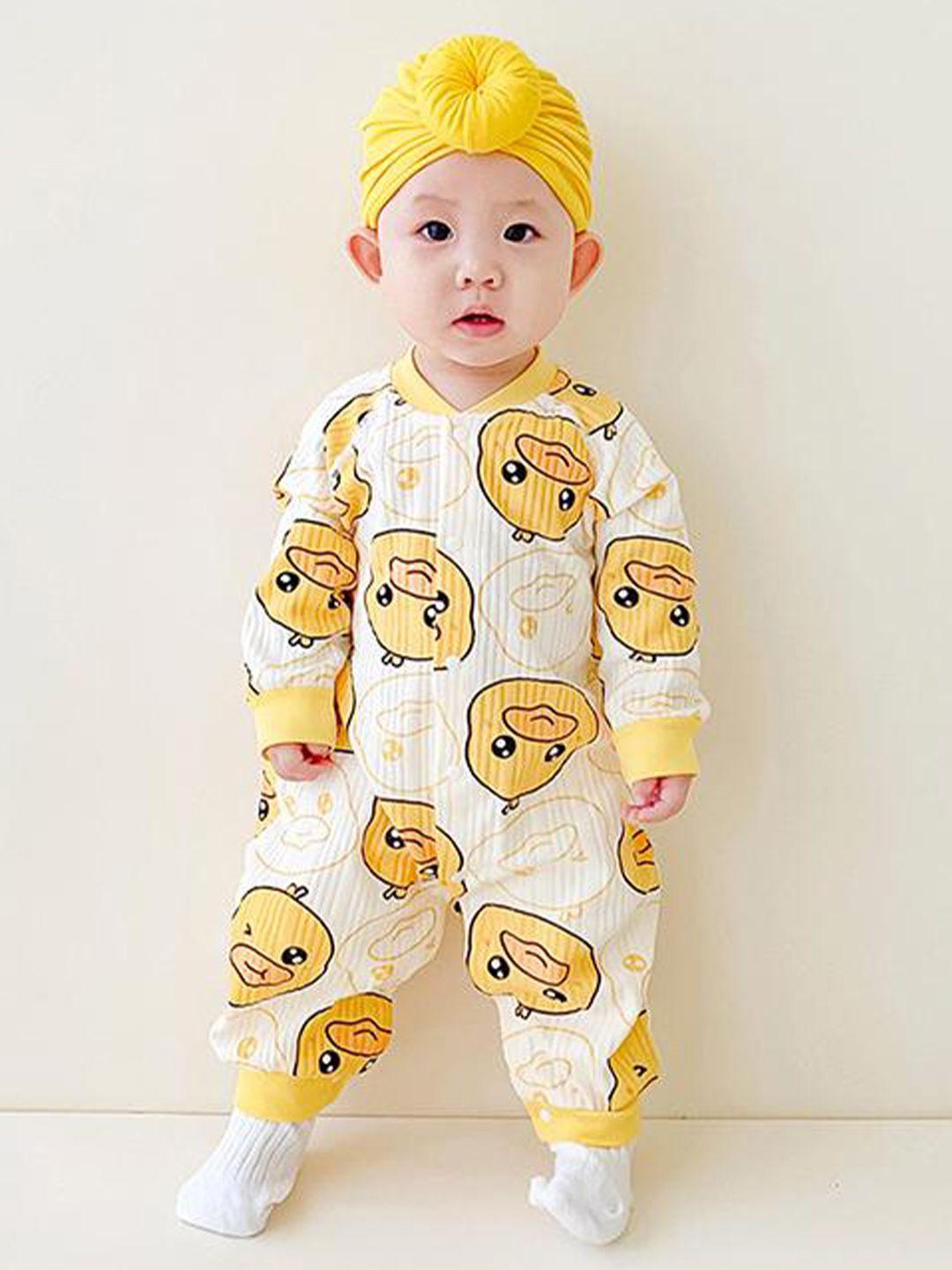 stylecast-infant-boys-conversational-printed-cotton-rompers