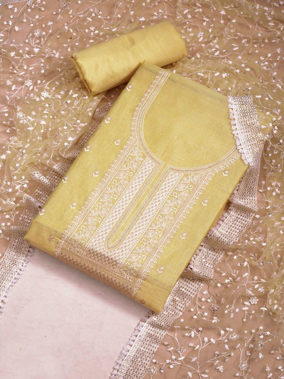 inddus-yellow-&-white-embroidered-pure-cotton-unstitched-dress-material