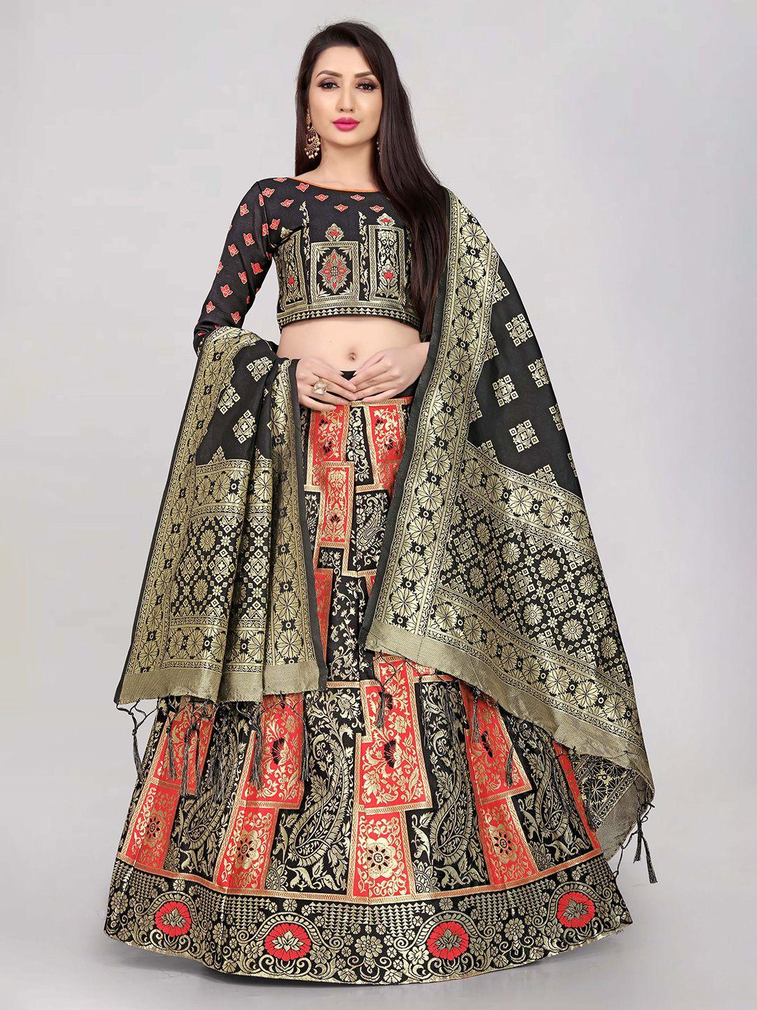 divastri-woven-design-zari-silk-semi-stitched-lehenga-&-unstitched-blouse-with-dupatta