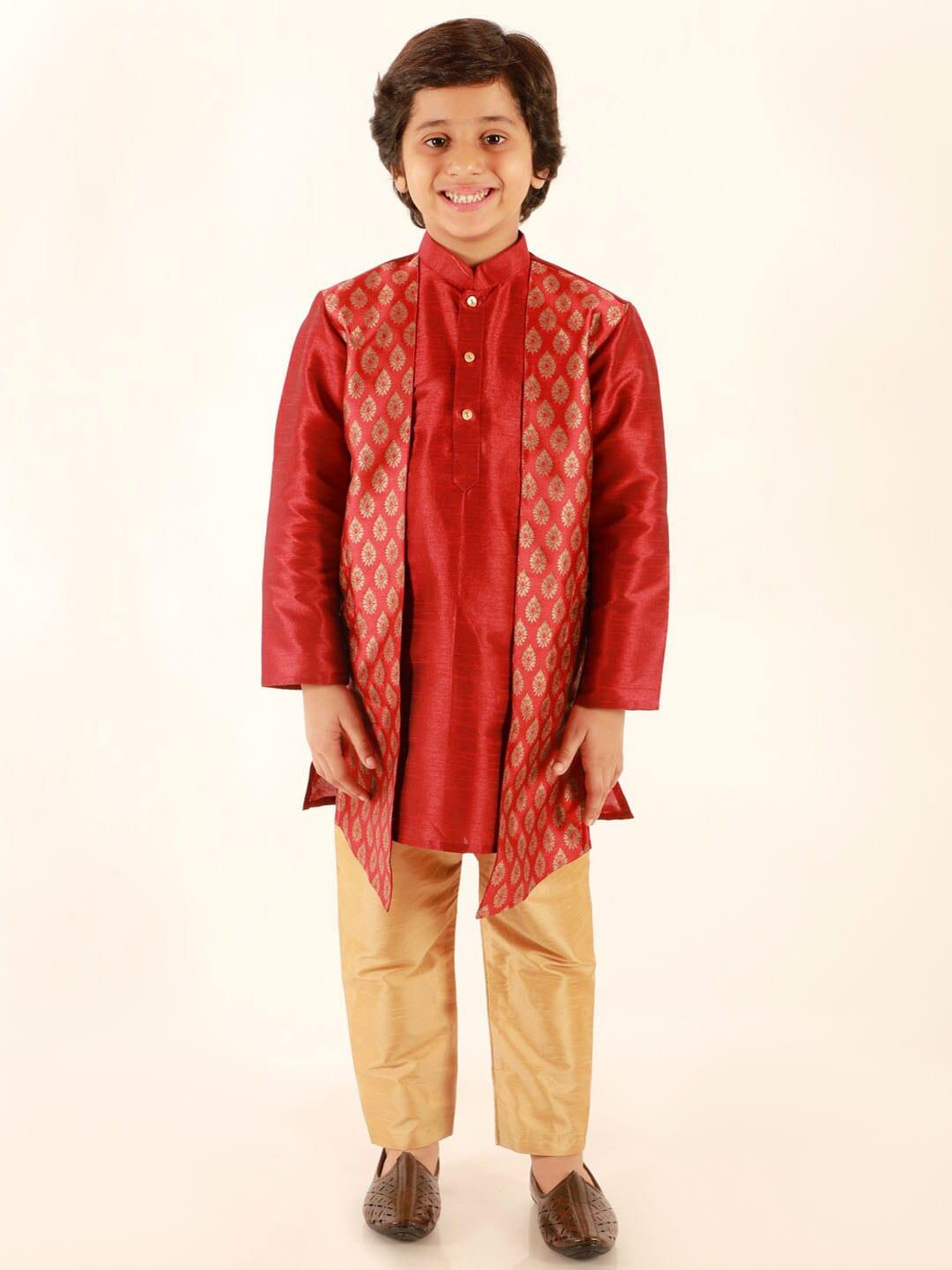 jbn-creation-boys-ethnic-motifs-layered-kurta-with-pyjamas