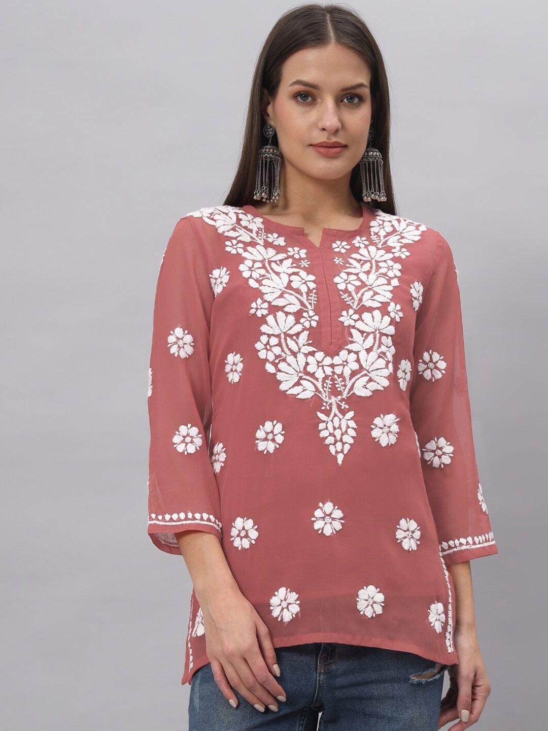 paramount-chikan-ethnic-motifs-embroidered-chikankari-kurti-with-slip