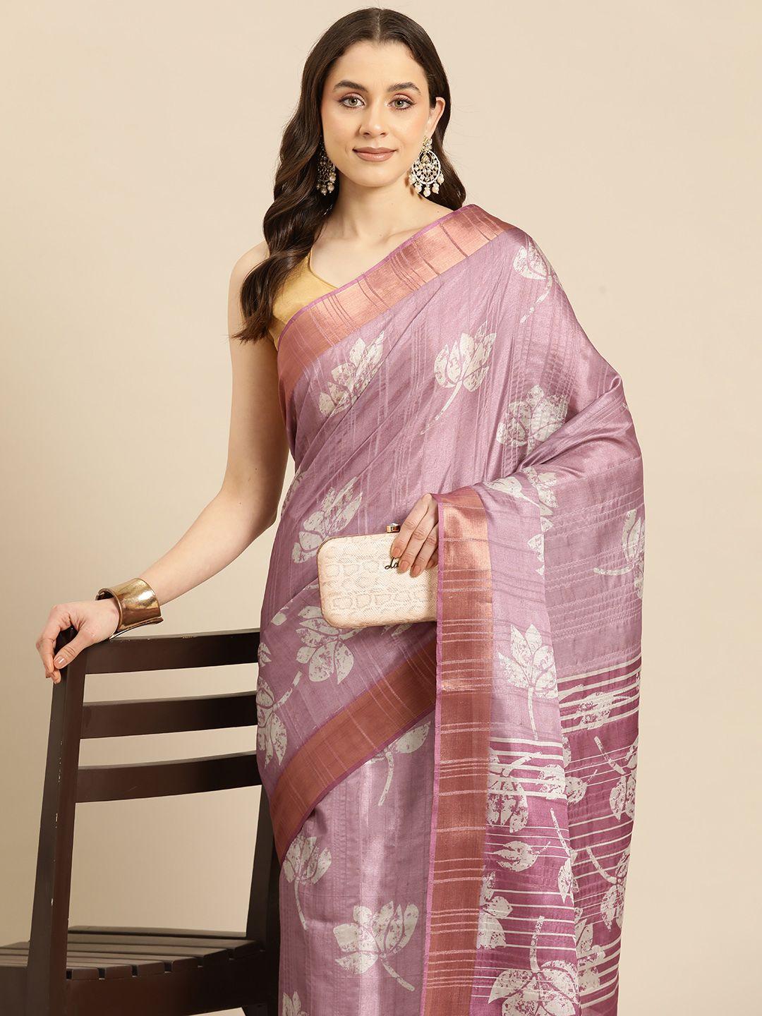 silk-land-floral-printed-zari-block-print-saree