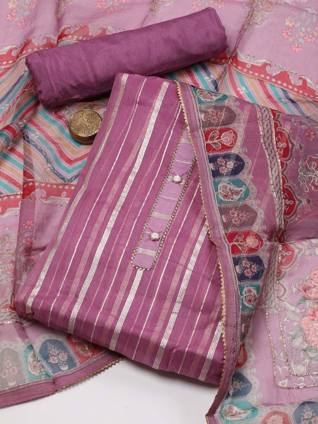 meena-bazaar-striped-organza-unstitched-dress-material
