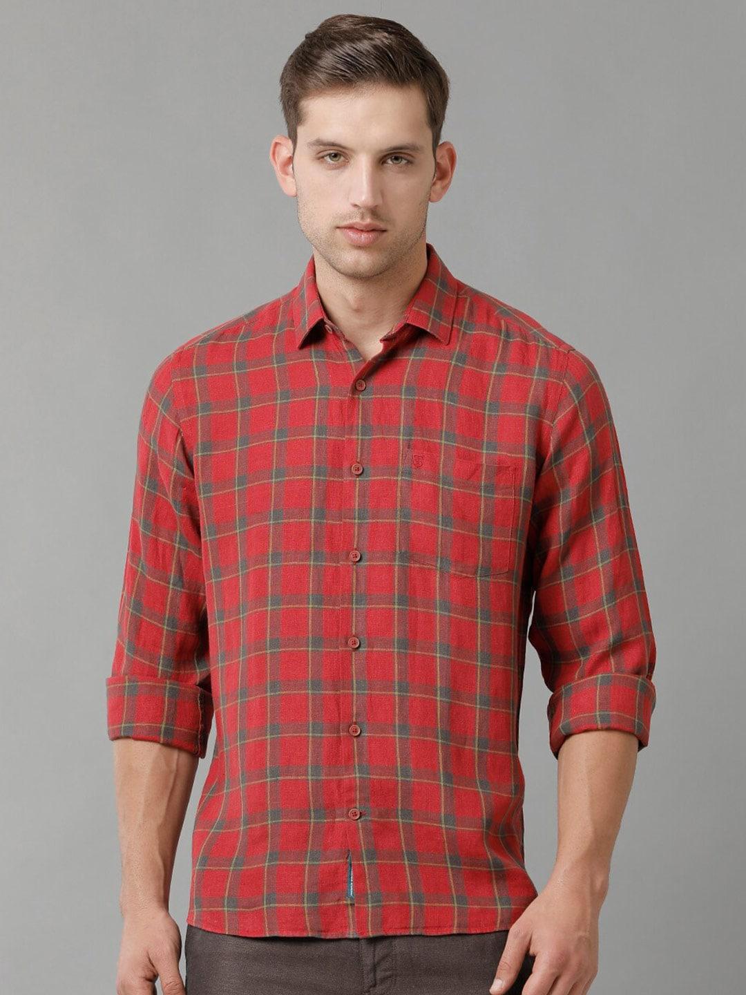linen-club-contemporary-opaque-tartan-checked-pure-linen-casual-shirt