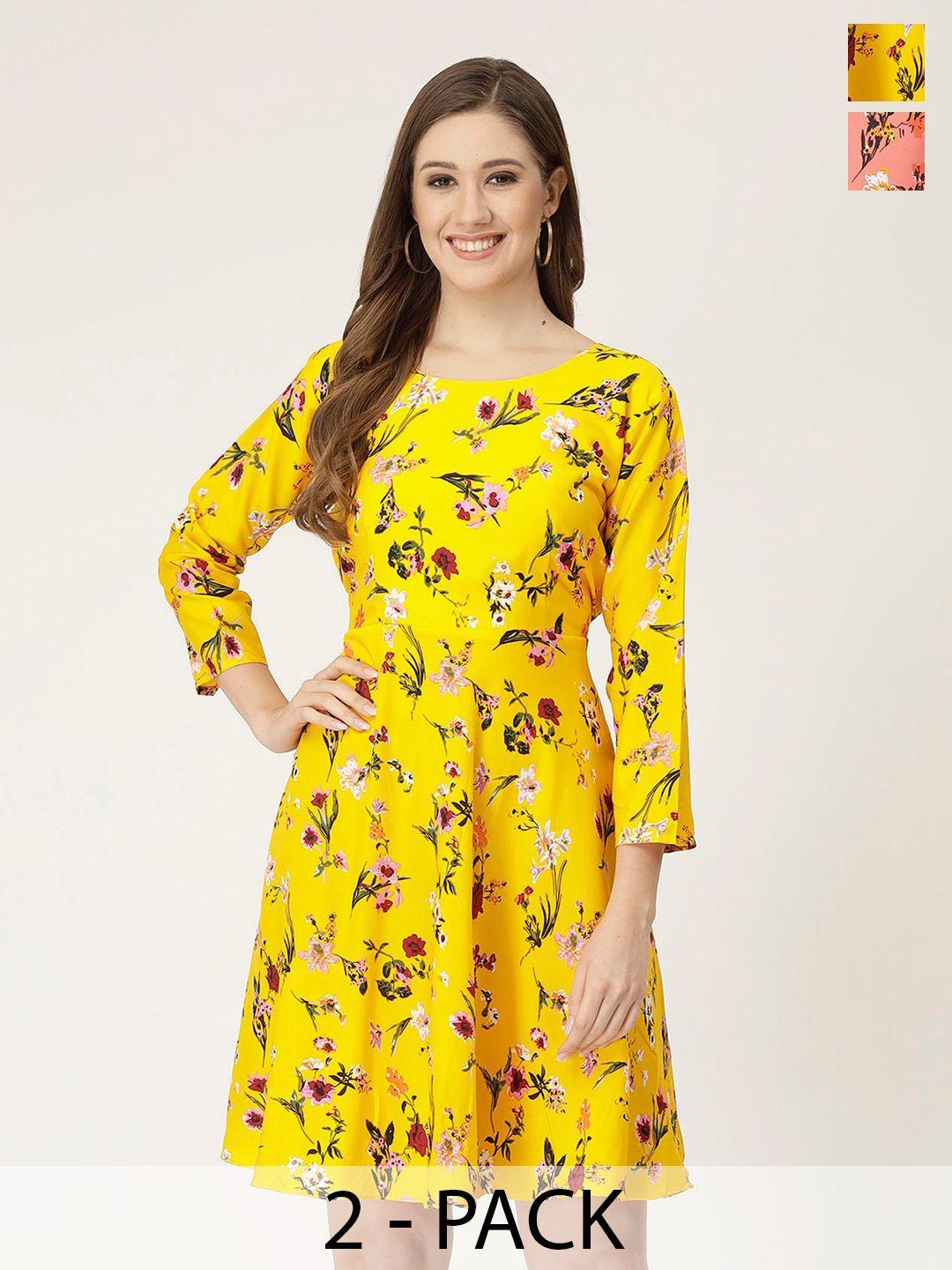 miss-ayse-pack-of-2-floral-print-crepe-fit-&-flare-dress