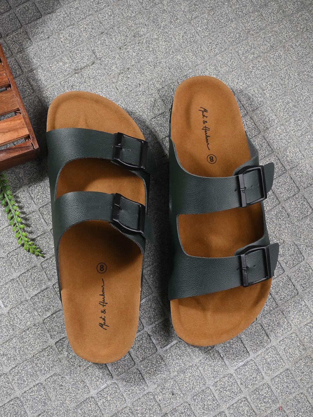 mast-&-harbour-men-black-comfort-sandals
