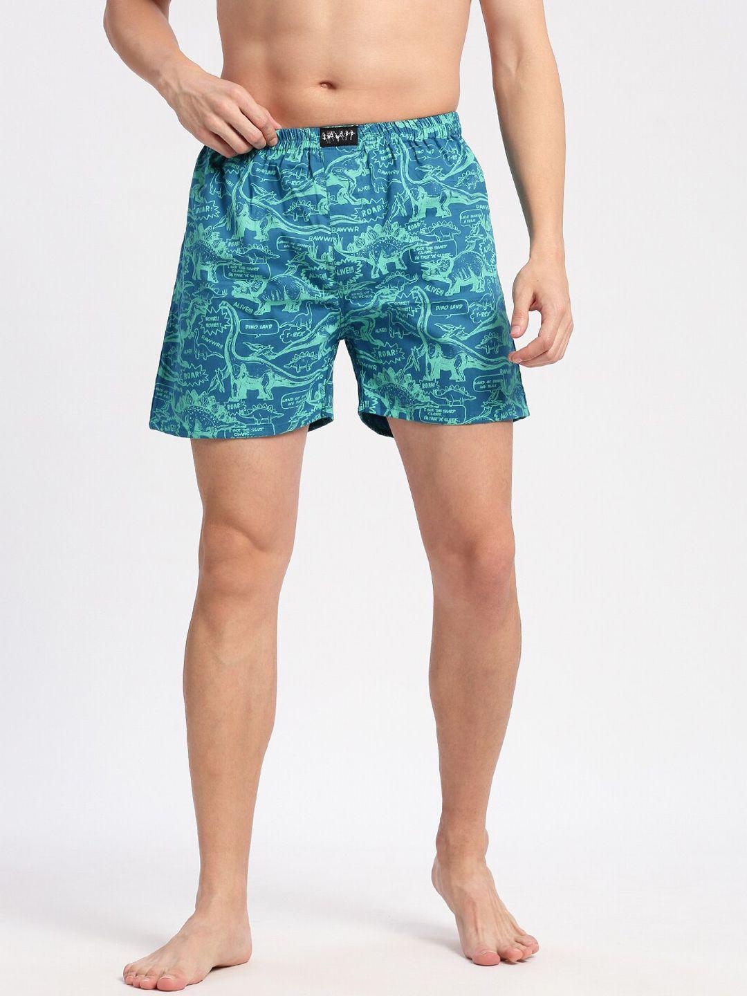 showoff-dino-printed-pure-cotton-boxers-am-141-25_turquoiseblue