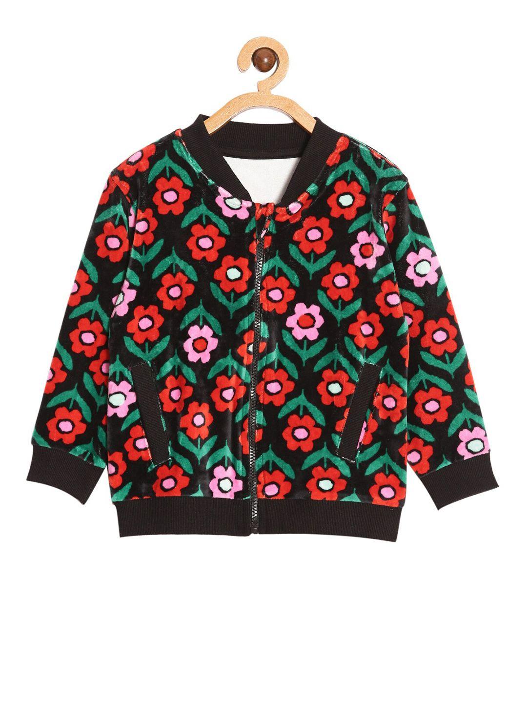 the-mom-store-kids-floral-printed-v-neck-cotton-front-open-sweatshirt